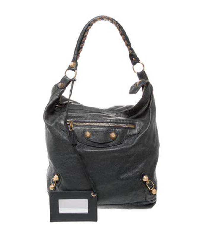 Balenciaga Leather Motocross Giant 12 Day Hobo