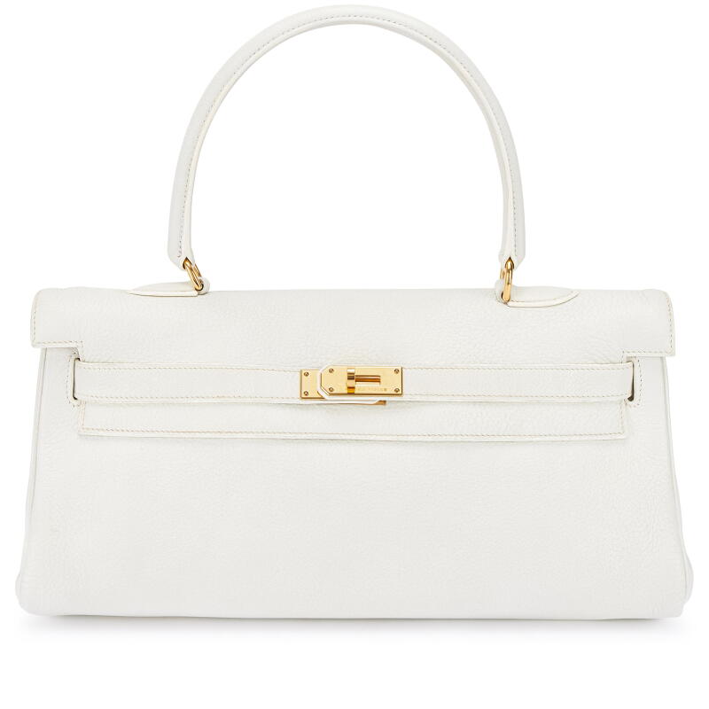 White Clemence JPG Shoulder Kelly 42 Palladium Hardware, 2009