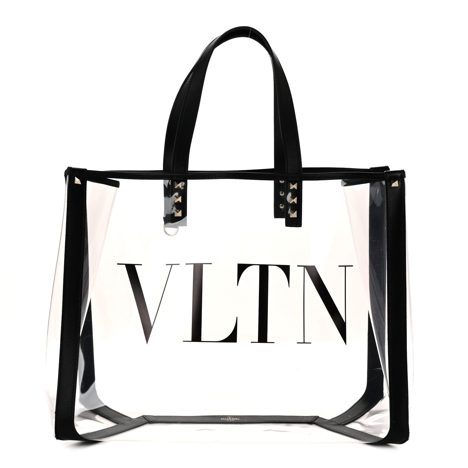 Valentino Garavani Valentino Garavani Plexy VLTN Small Shopping Bag Transparent