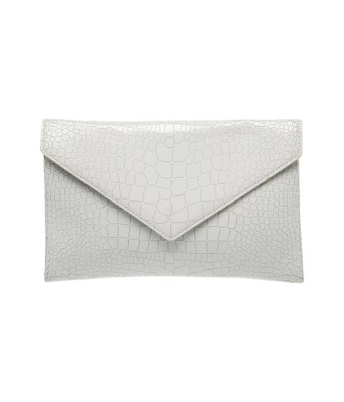 Alaia Embossed Leather Clutch