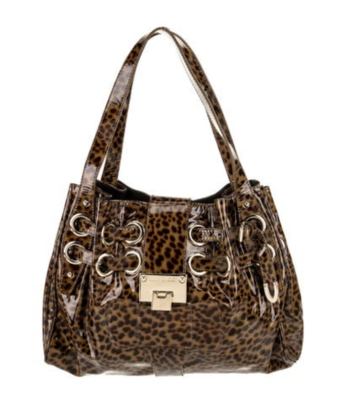 Jimmy Choo Choo Patent Leather Shoulder Bag