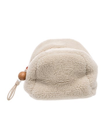 Loro Piana Shearling Puffy Pouch
