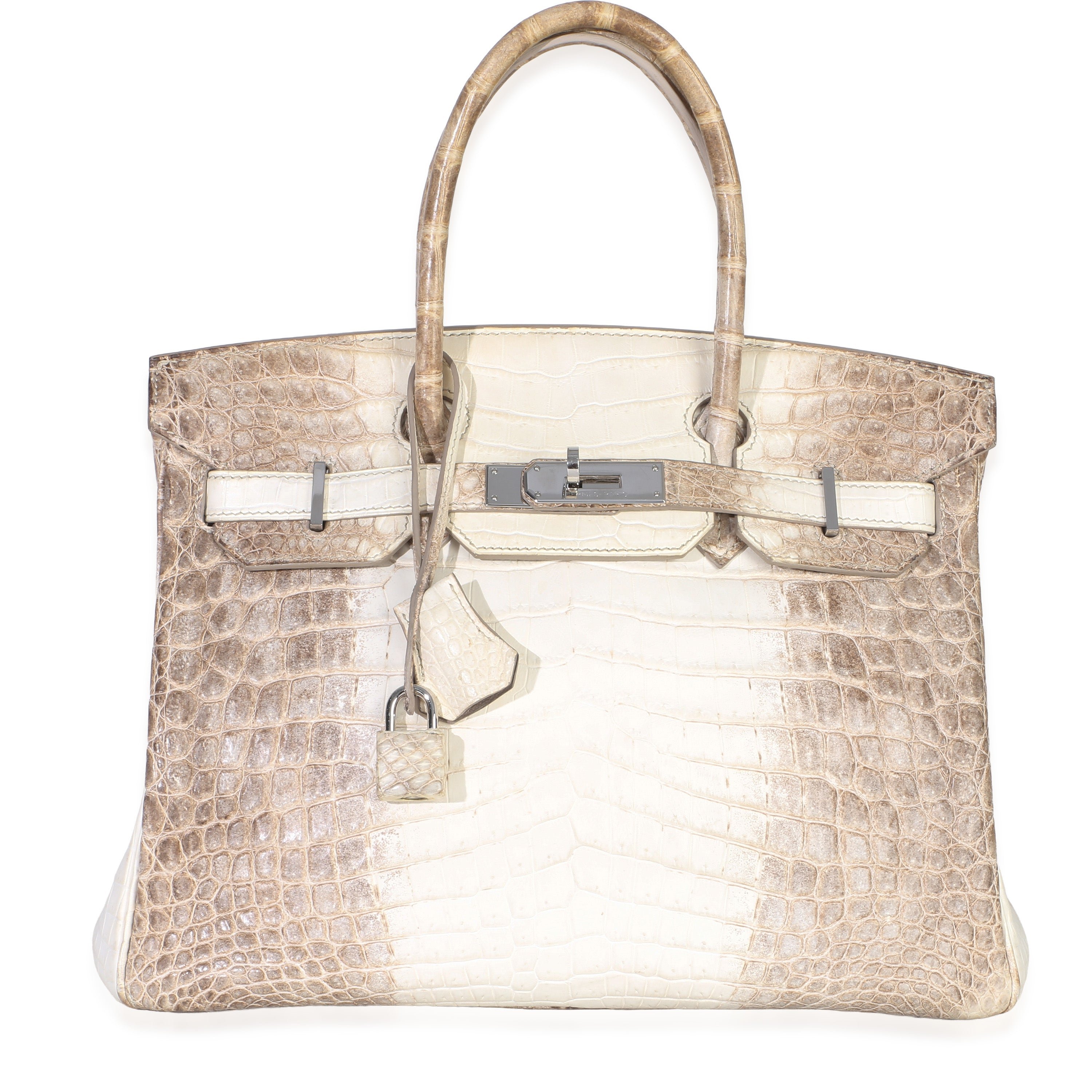 Hermes Blanc Matte Niloticus Crocodile Himalaya Birkin 30 PHW