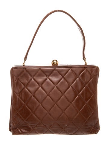 Quilted Frame Handle Bag