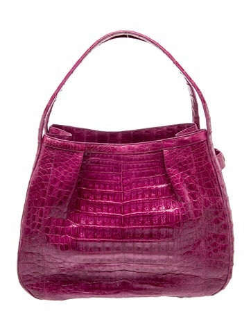 Crocodile Top Handle Bag