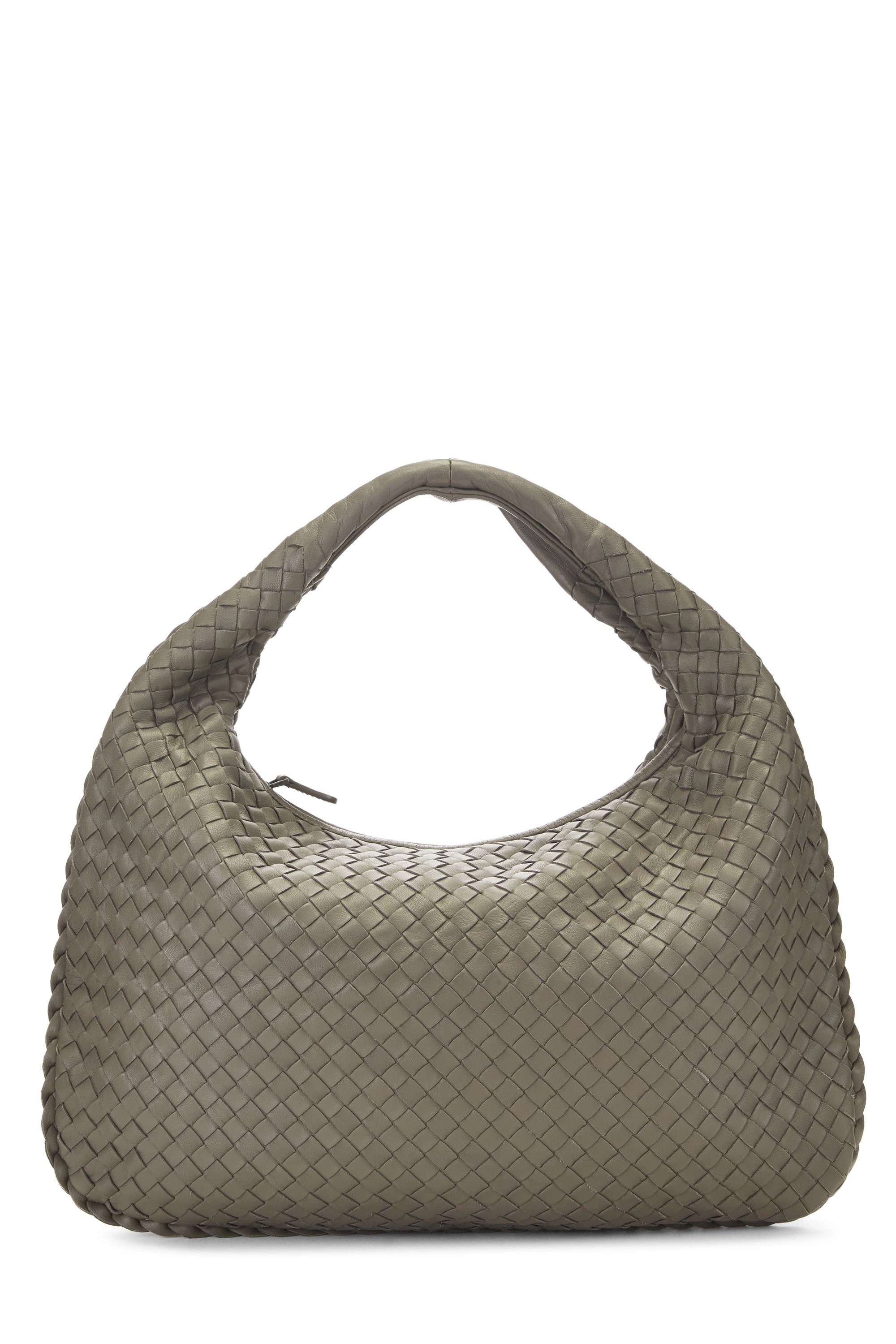Grey Intrecciato Veneta Hobo Medium