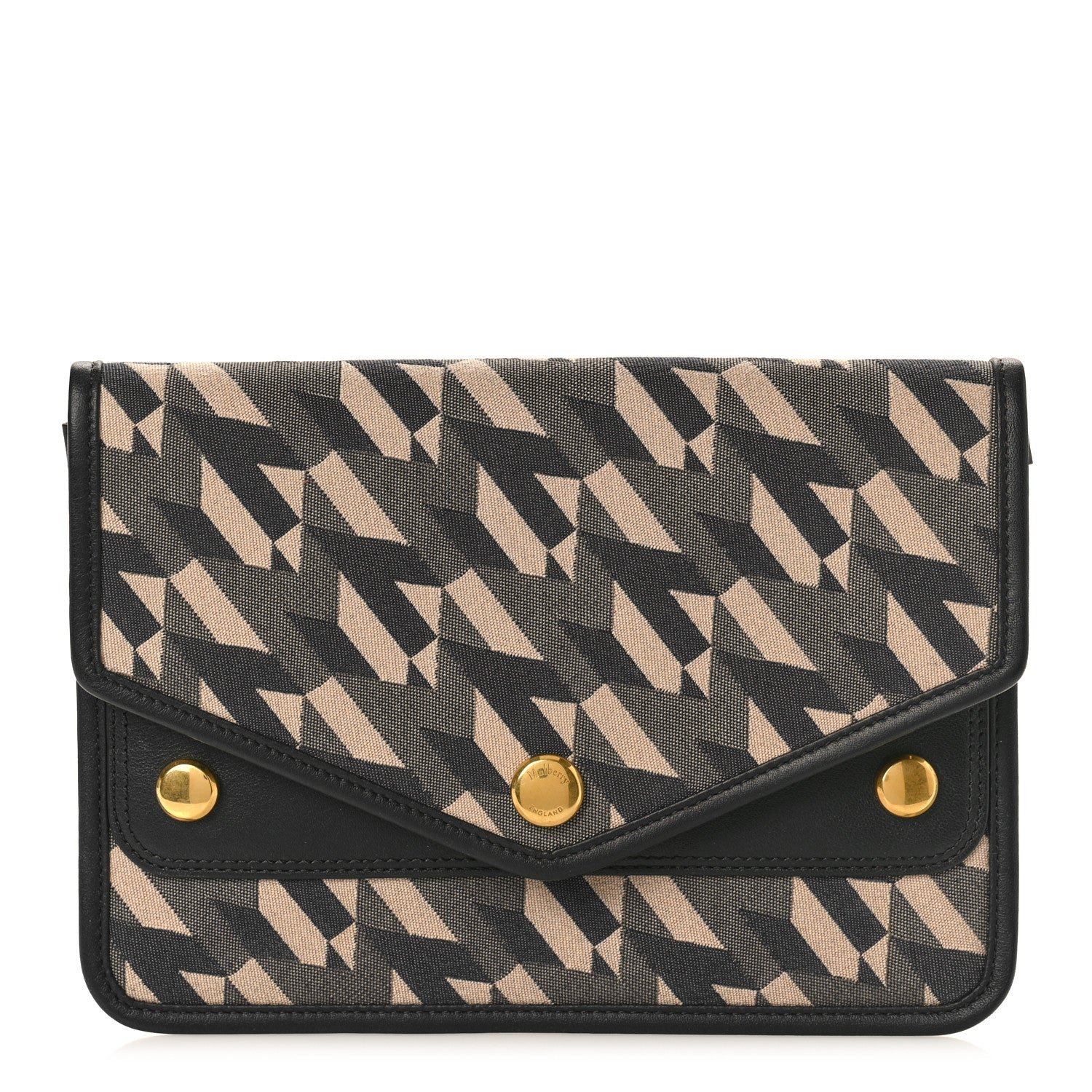 Mulberry Econyl Nylon Jacquard Calfskin Wallet Black
