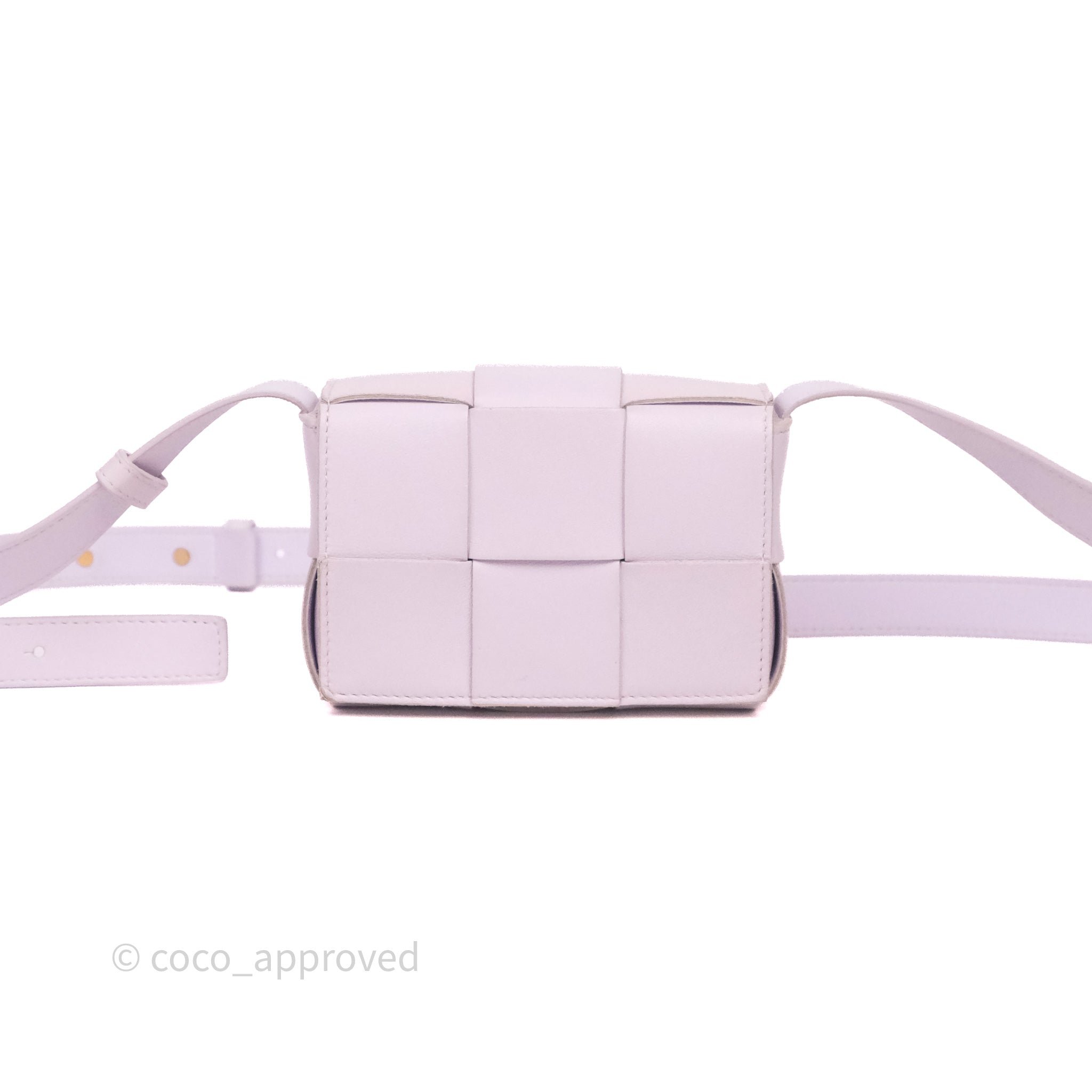 Bottega Veneta Cassette Mini Bag Purple Calfskin
