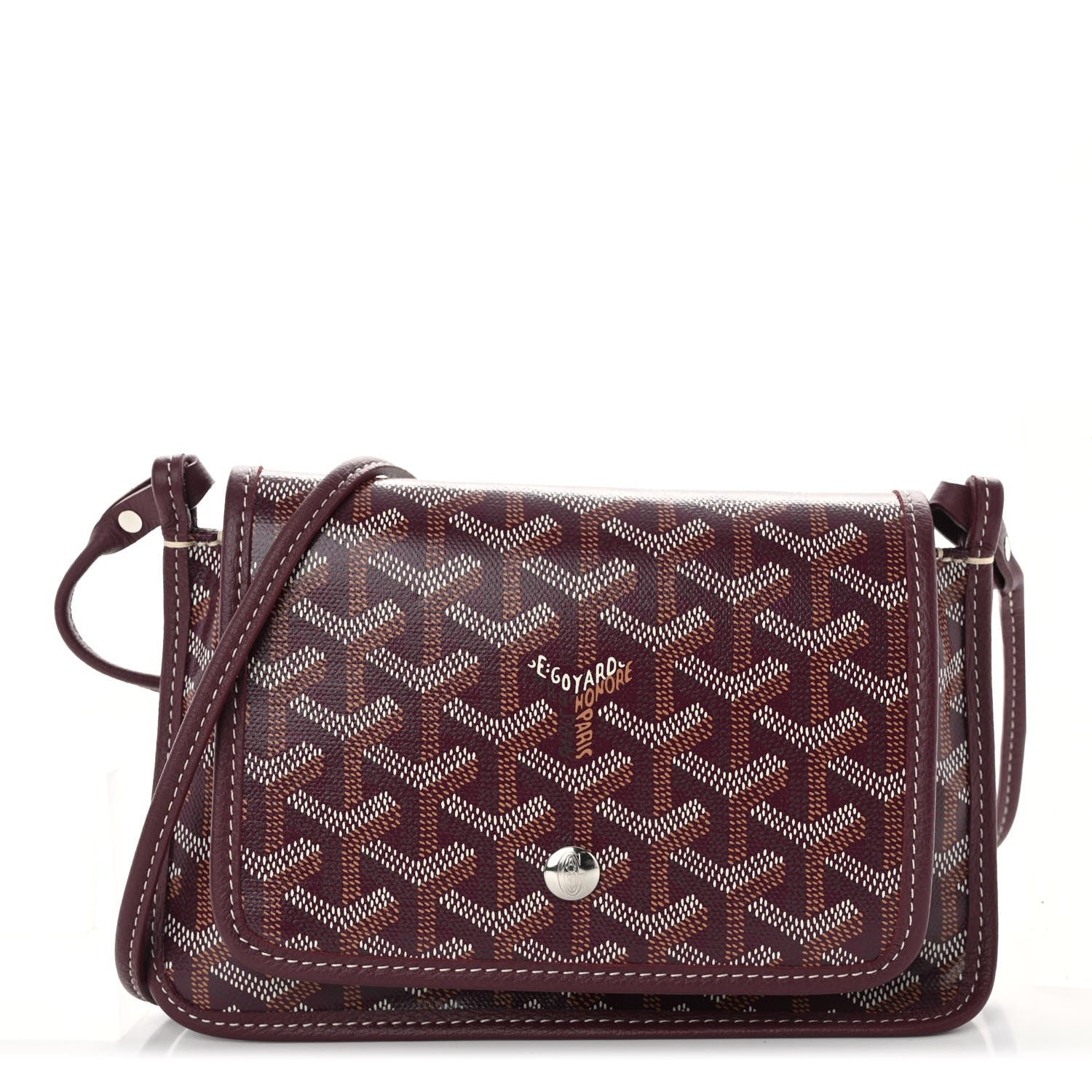 Goyard Goyardine Plumet Wallet Clutch Burgundy