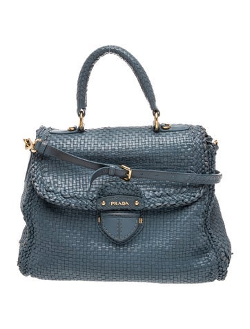 Madras Leather Shoulder Bag