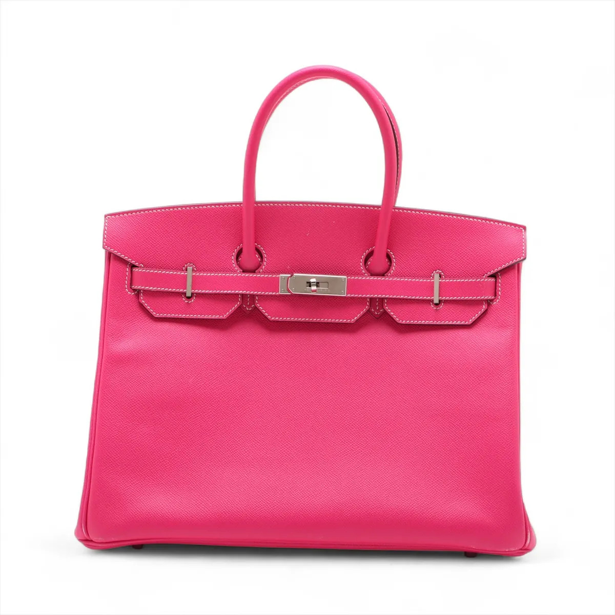 Hermès Birkin 35 Le Tournay Veau Epsom Rose tyrien Silver Metal Fittings