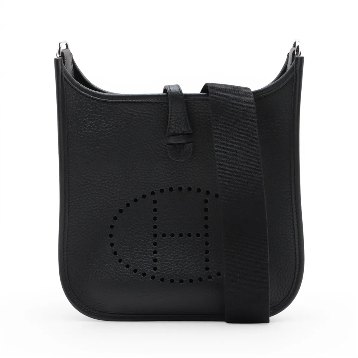 Hermès evelyn 3 23 Taurillon Clemence Black Silver Metal Fittings