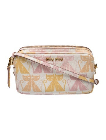Leather Porch Madras Cat Petalo Clutch