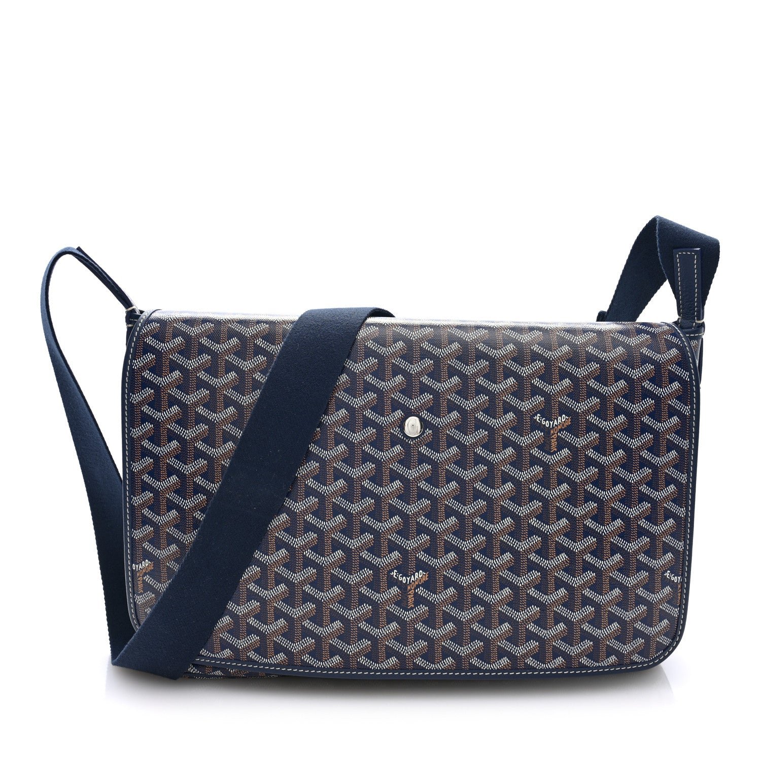 Goyard Goyardine Capetien Messenger Bag Navy