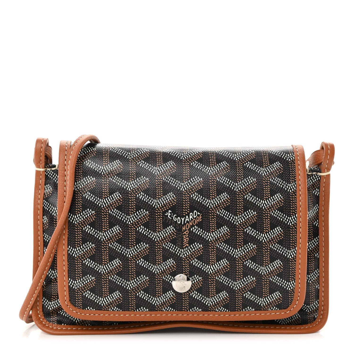 Goyard Goyardine Plumet Wallet Clutch Black Gold