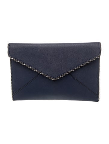 Saffiano Leather Clutch