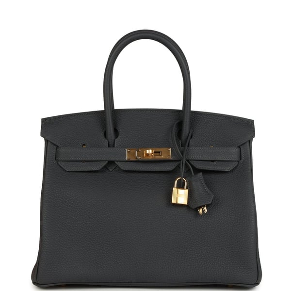 Hermes Hermes Birkin 30 Ardoise Togo Gold Hardware