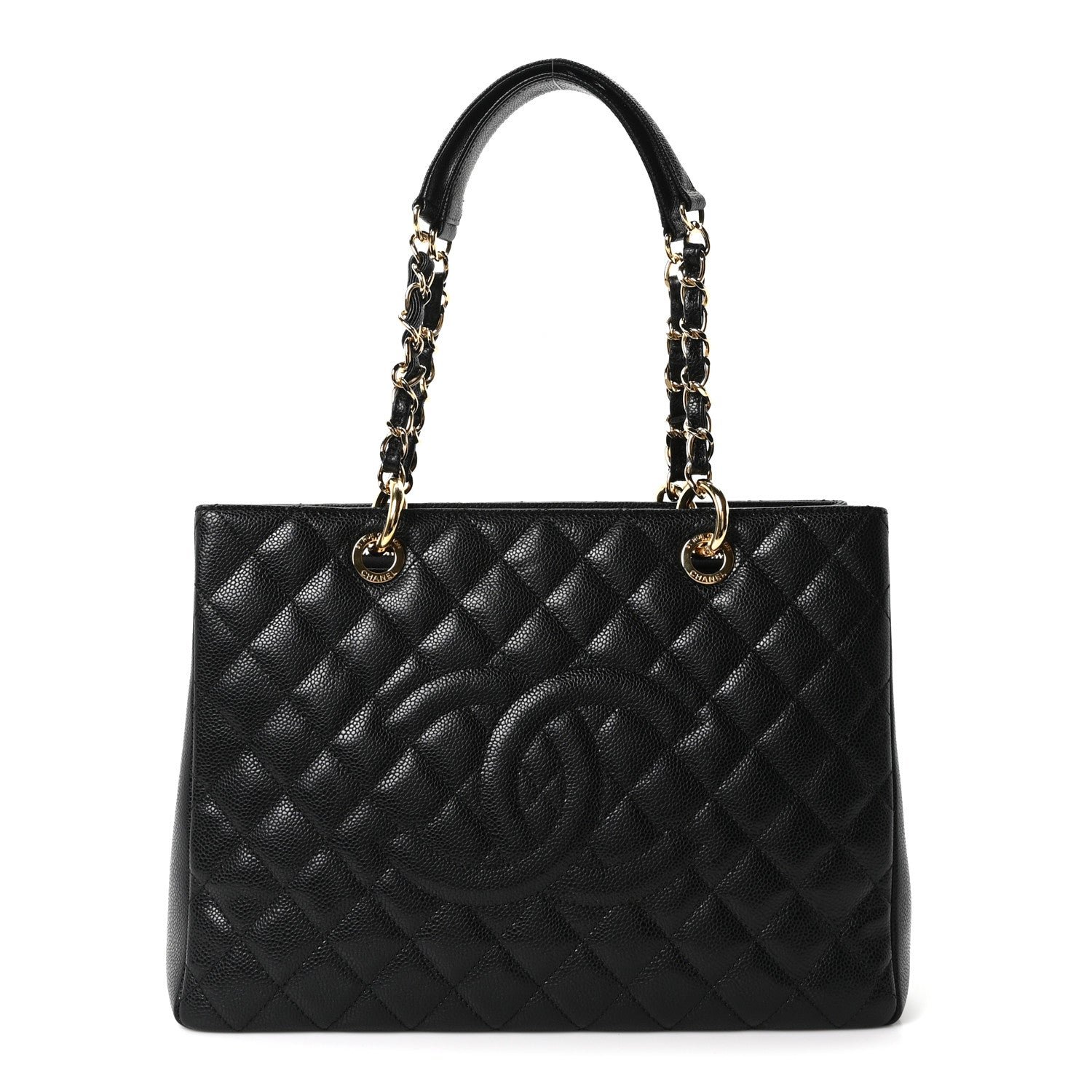 Chanel Caviar Quilted Grand Shopping Tote GST Black