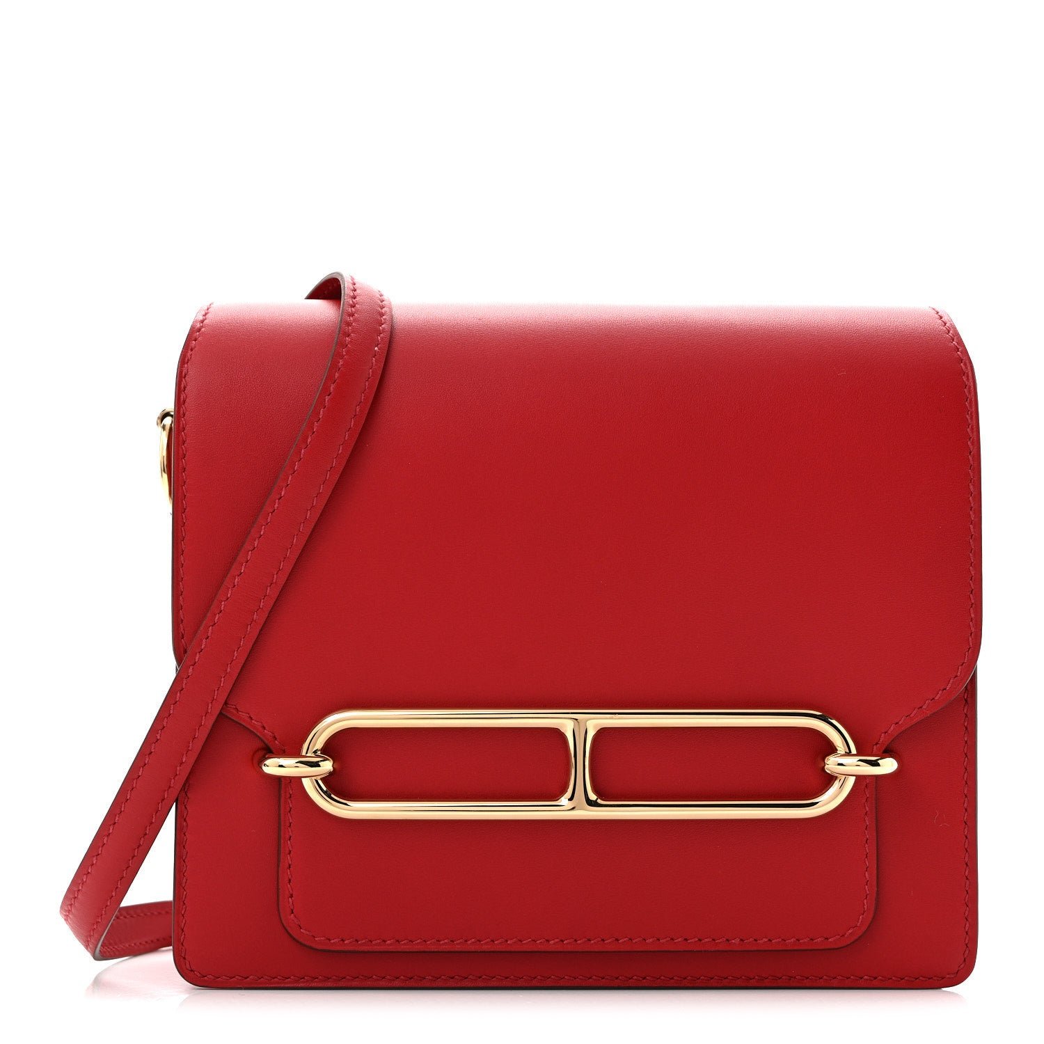 Hermes Allegro Mini Sac Roulis Rouge Piment