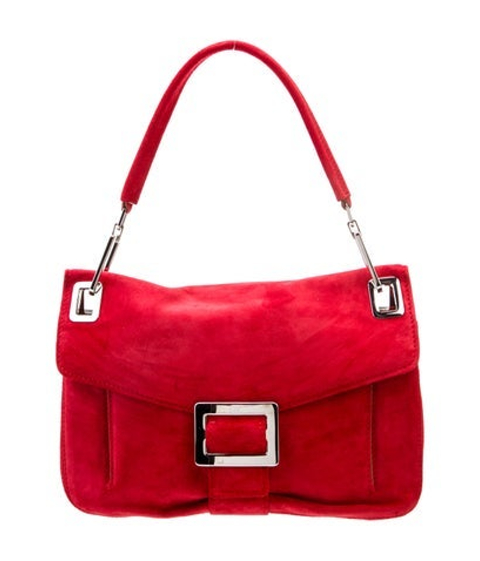 Roger Vivier Vivier Suede Shoulder Bag