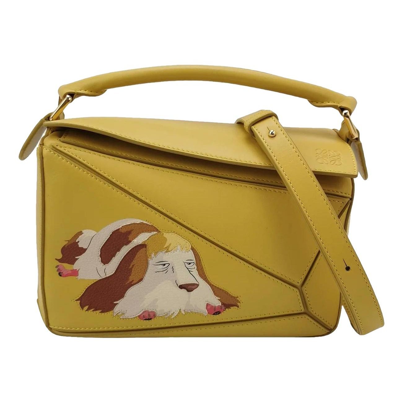 Puzzle leather bag