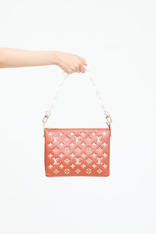Louis Vuitton Terracotta Monogram Coussin PM Shoulder Bag