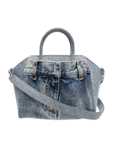 Denim Antigona Lock Mini