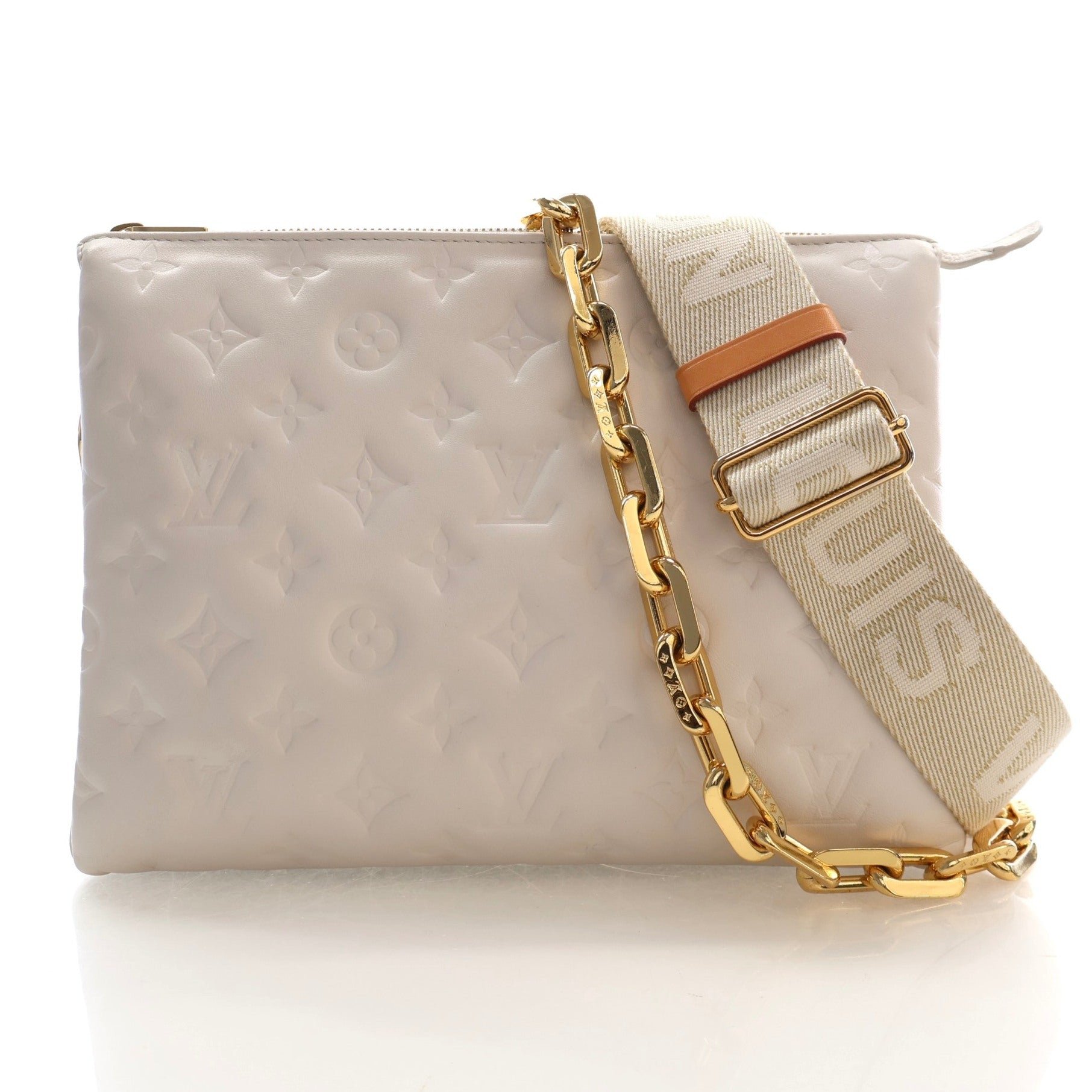 Louis Vuitton Lambskin Monogram Coussin PM