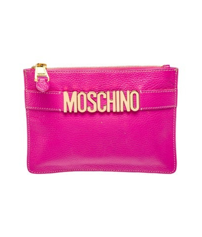 Moschino Leather Clutch