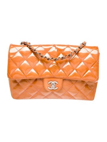 Chanel Patent Single Flap Shoulder Bag