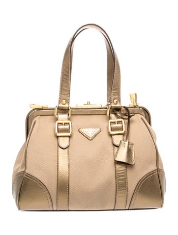 Saffiano Leather Top Handle Bag