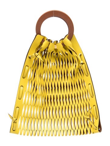 Tory Burch Leather Bucket Bag