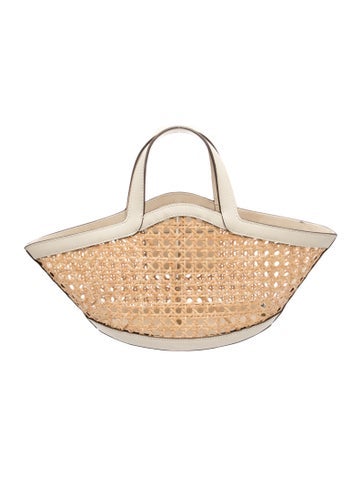 Raffia Top Handle Bag