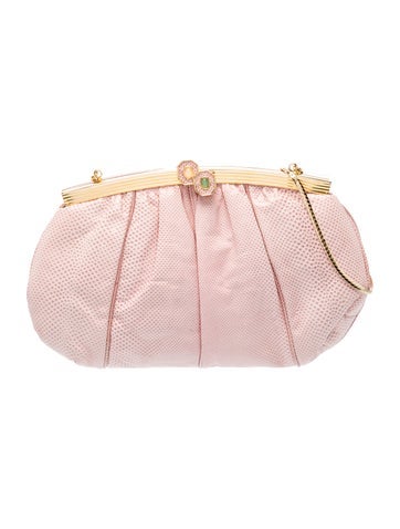 Judith Leiber Embossed Leather Evening Bag