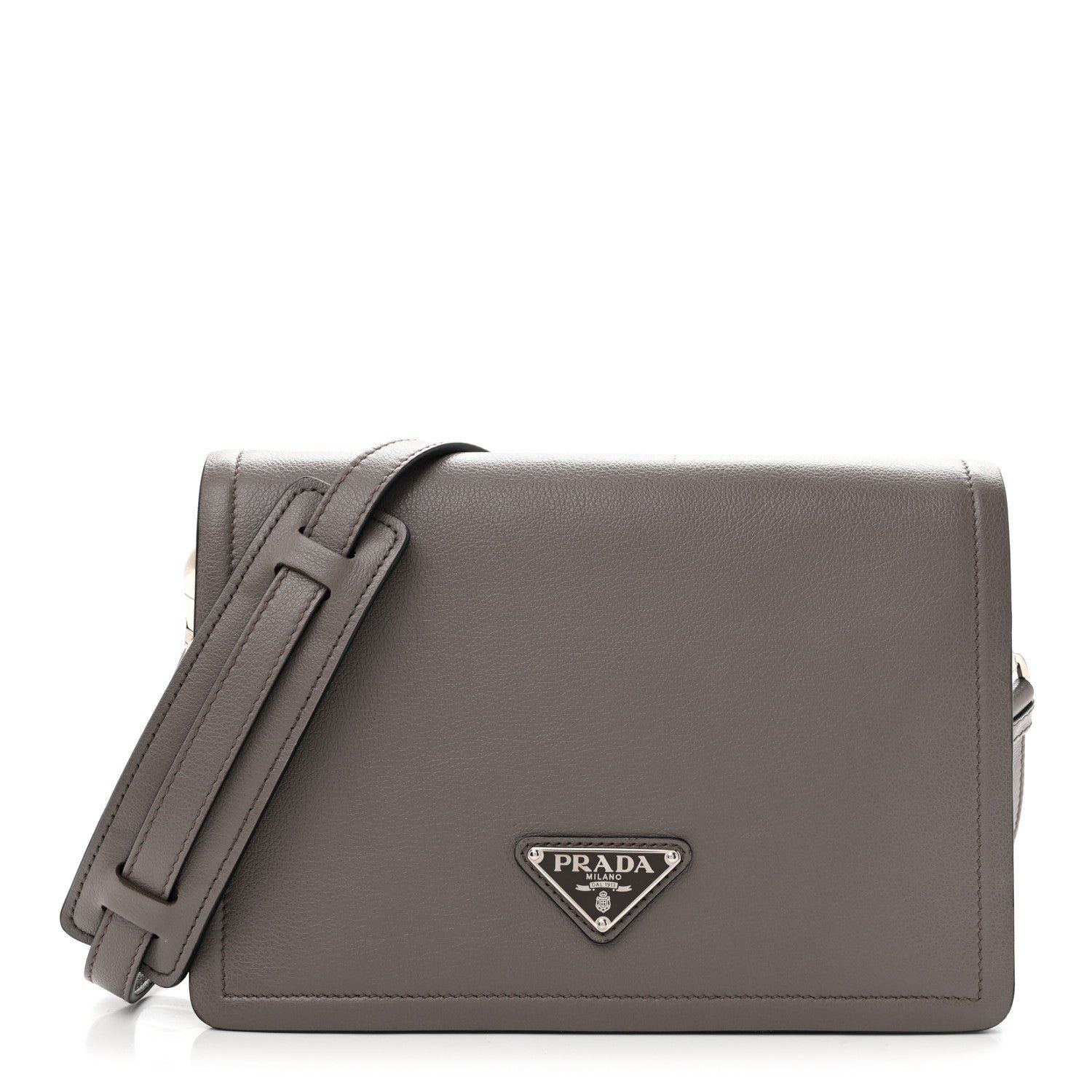 Prada Glace Calf Shoulder Bag Argilla