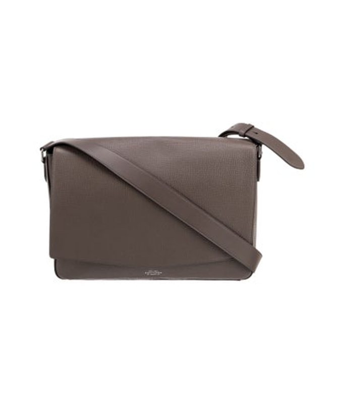 Smythson Leather Messenger Bag