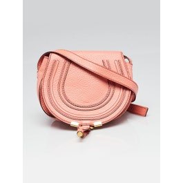 Chloe Chloe Pink Leather Marcie Mini Crossbody Bag