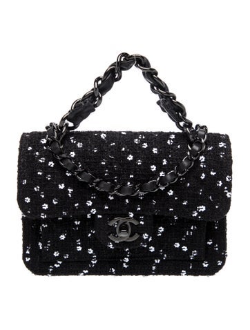 2023 Floral Sequin Tweed Bag