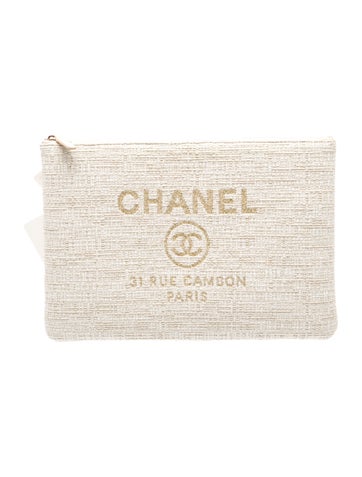 Large Tweed Deauville O-Case Pouch