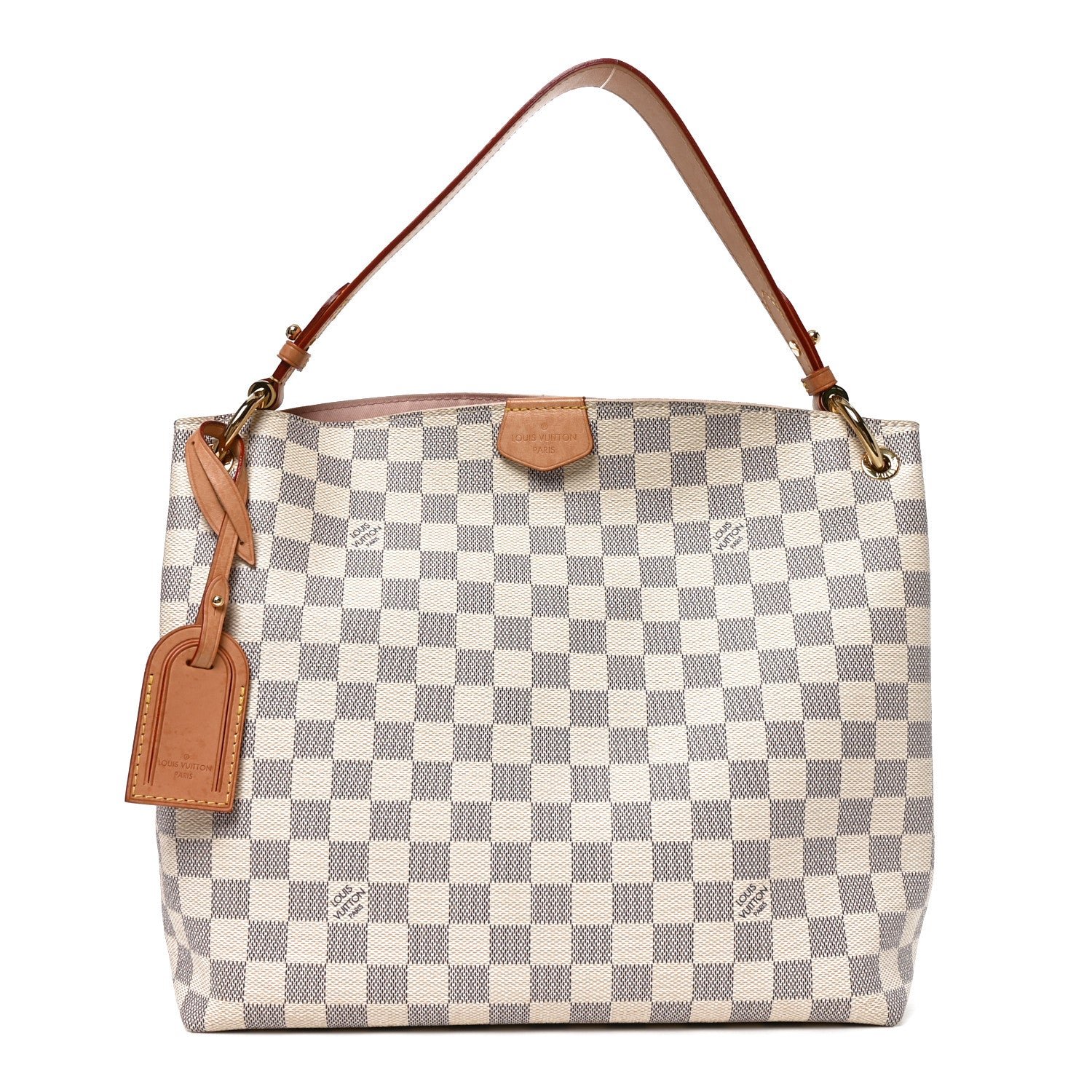 Louis Vuitton Damier Azur Graceful PM Rose Ballerine