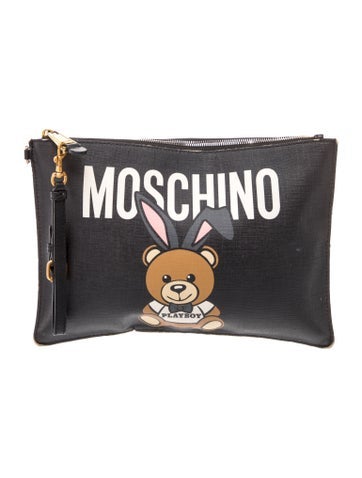 Moschino Leather Clutch