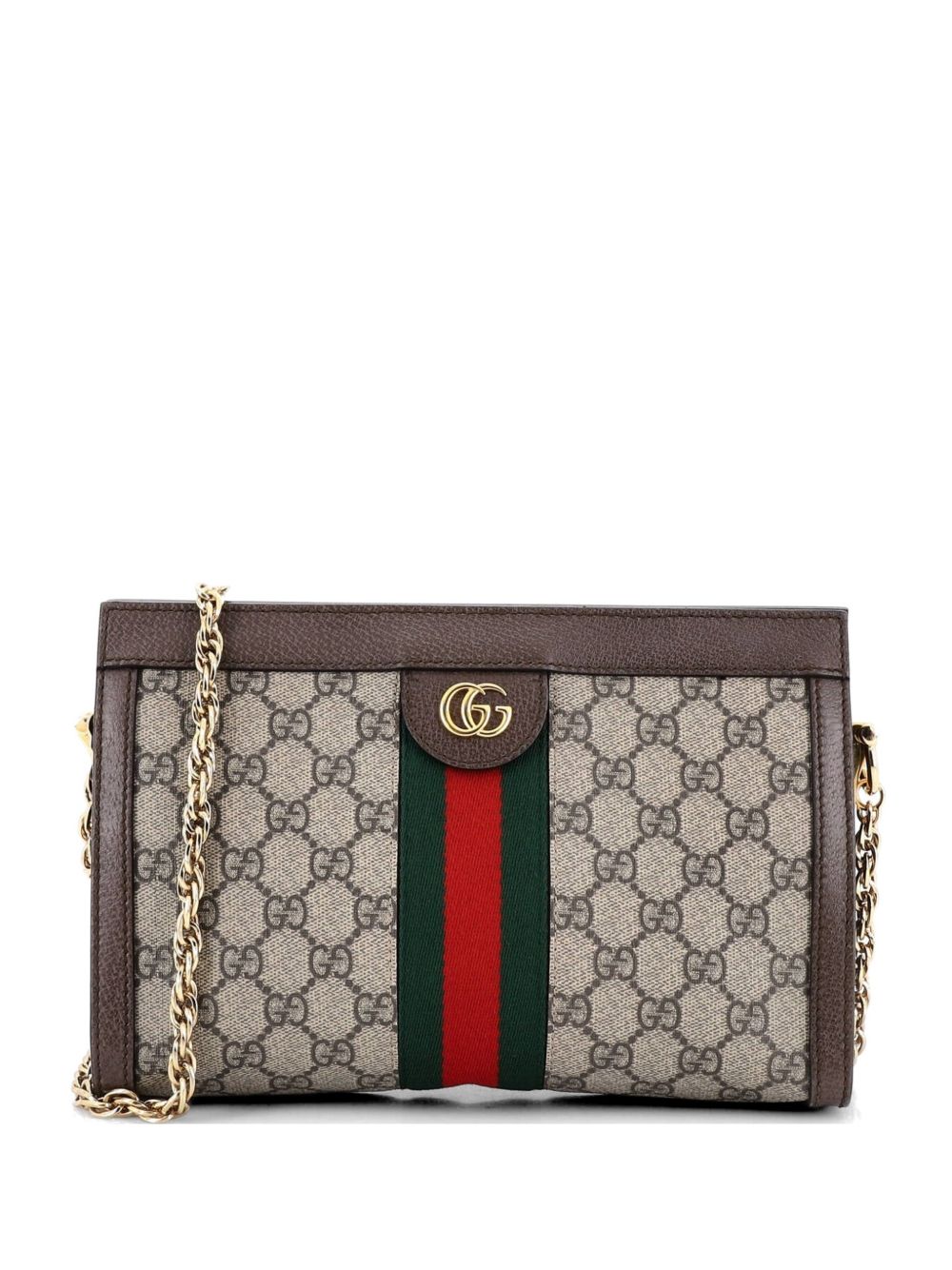 Ophidia Chain Shoulder Bag GG Coated Canvas Small crossbody bag