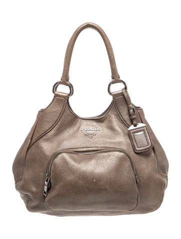 Vitello Daino Leather Top Handle Bag Medium