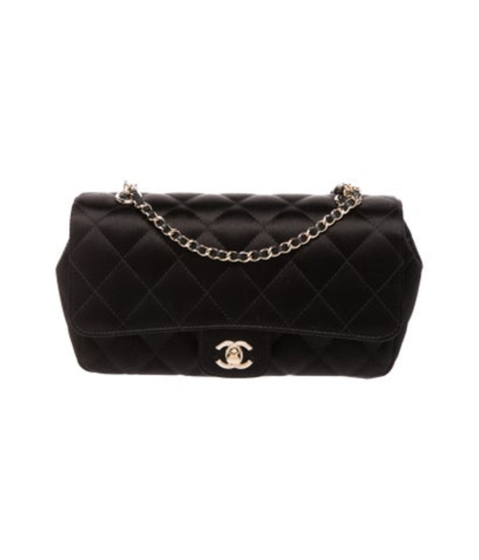 Chanel Satin Classic Mini Camellia Flap Bag