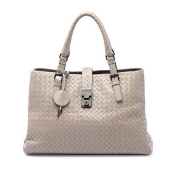 Leather Medium Nappa Intrecciato Roma Tote