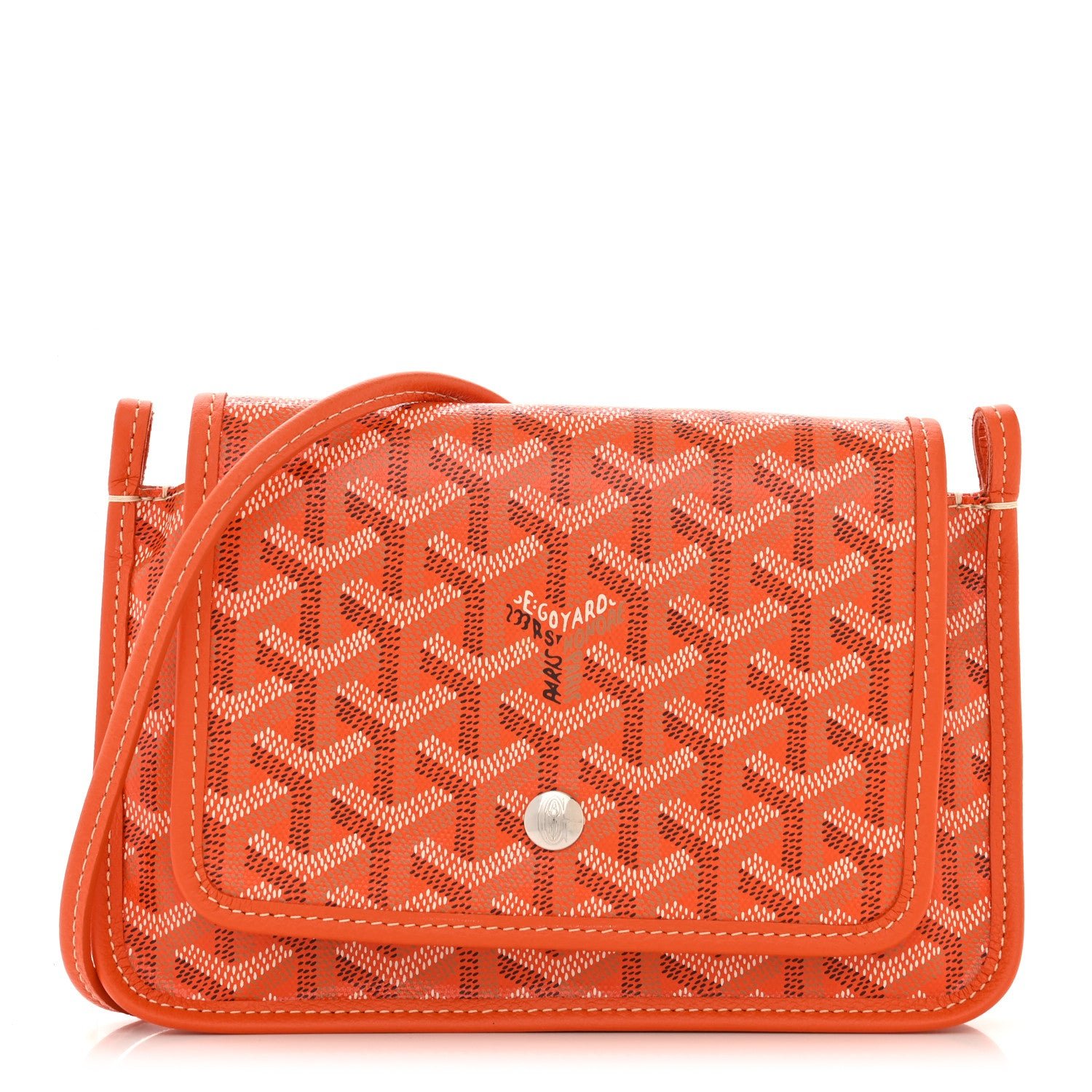 Goyard Goyardine Plumet Wallet Clutch Orange