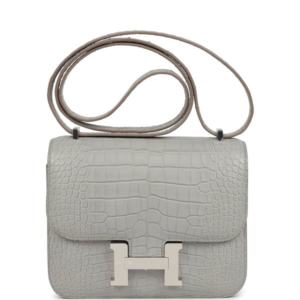 Hermes Hermes Constance 18 Gris Perle Matte Alligator Palladium Hardware