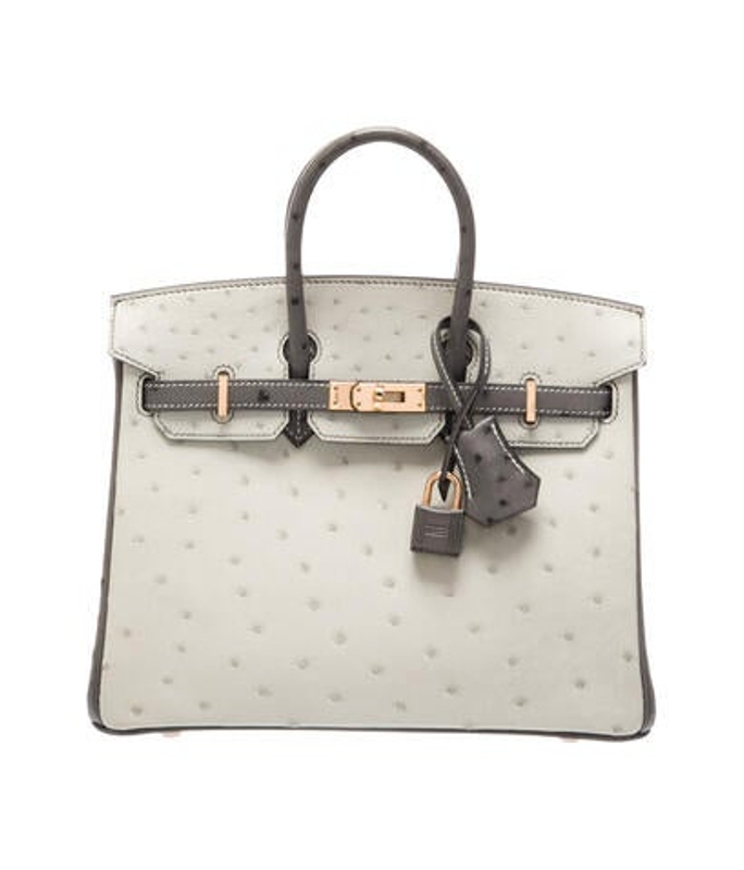 Hermes 2022 Special Order Ostrich Birkin 25