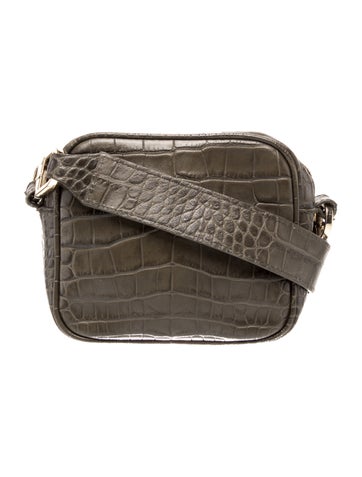 Embossed Leather Crossbody Bag