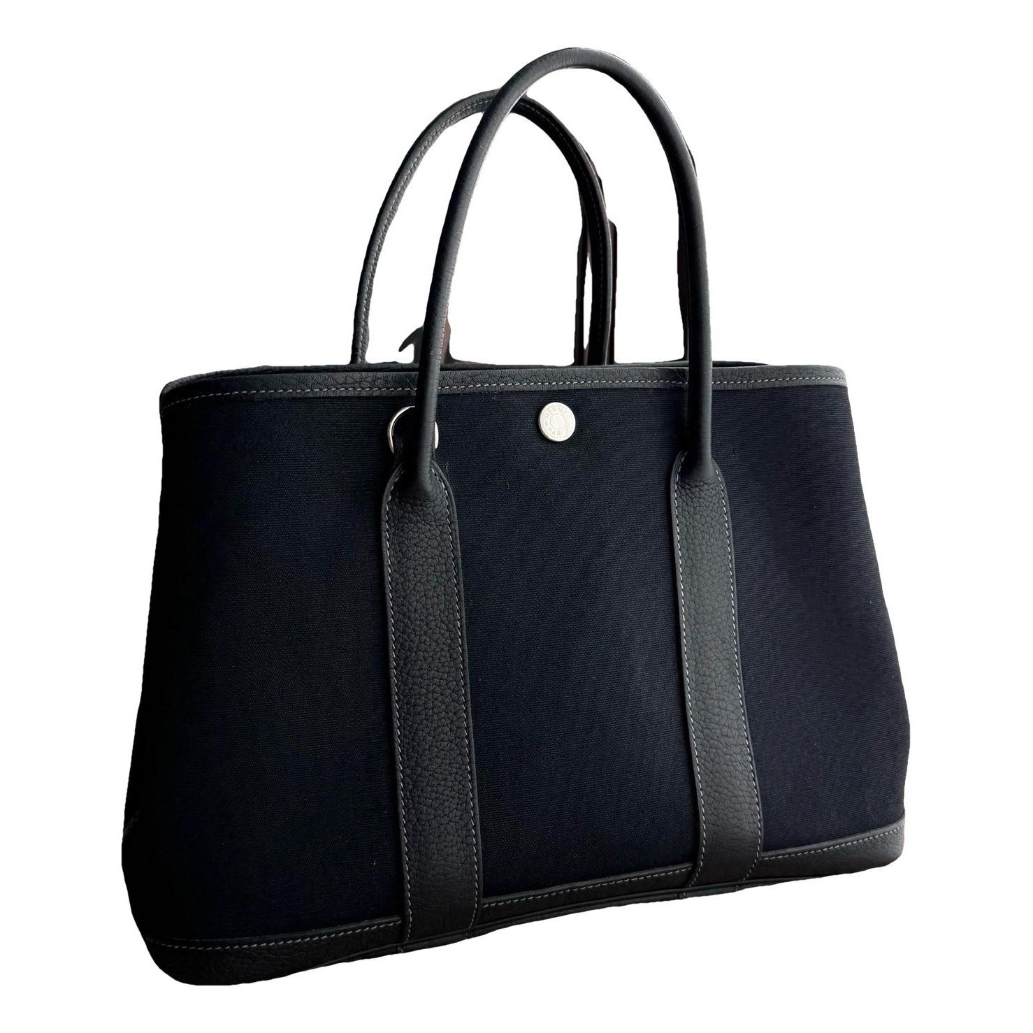 Hermes Garden Party 30 Handbag Black 4738
